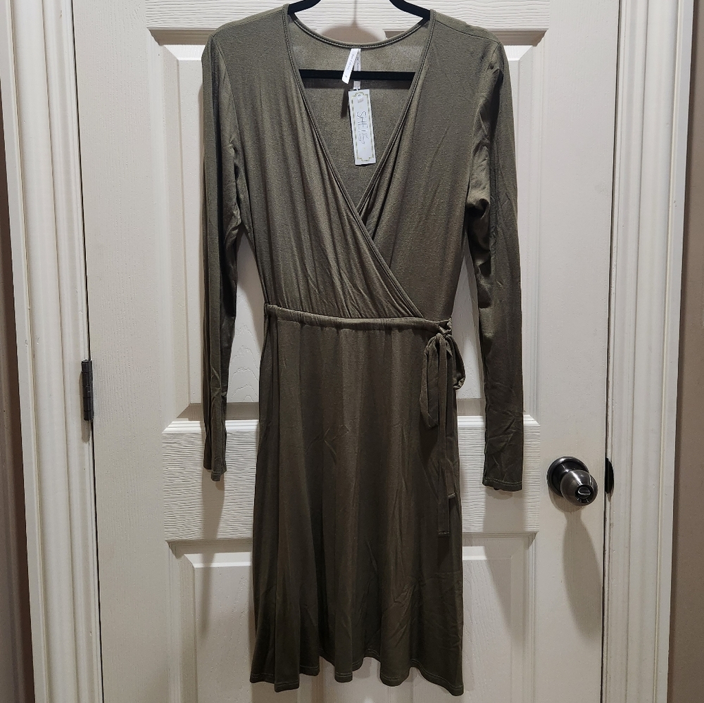 Faux Wrap Dress